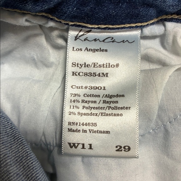 KanCan Dark Blue Distressed Skinny Jeans - Picture 7 of 7